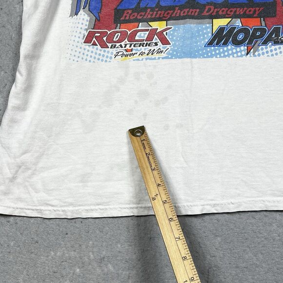 Vintage Mopar Shirt Mens Size XL White Rock Rockingham Dragway Raceway Park - Picture 12 of 12